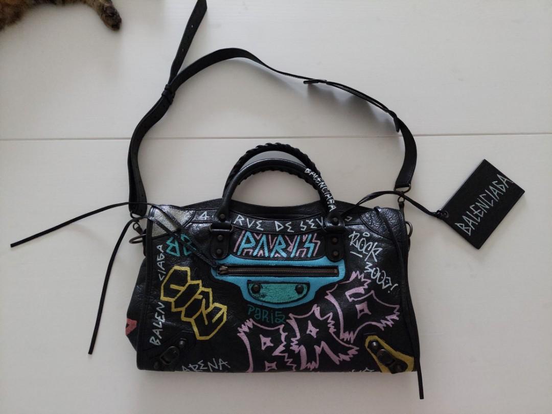Balenciaga City Graffiti Luxury Bags Wallets on Carousell