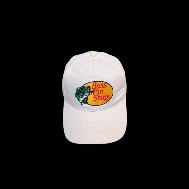 Bass pro cap white snap back, Men's Fashion, Watches & Accessories