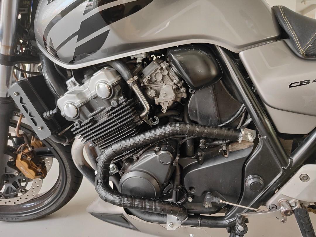 Black Carbon Crash Bar Tape/Installation Included/CB400, Motorcycles