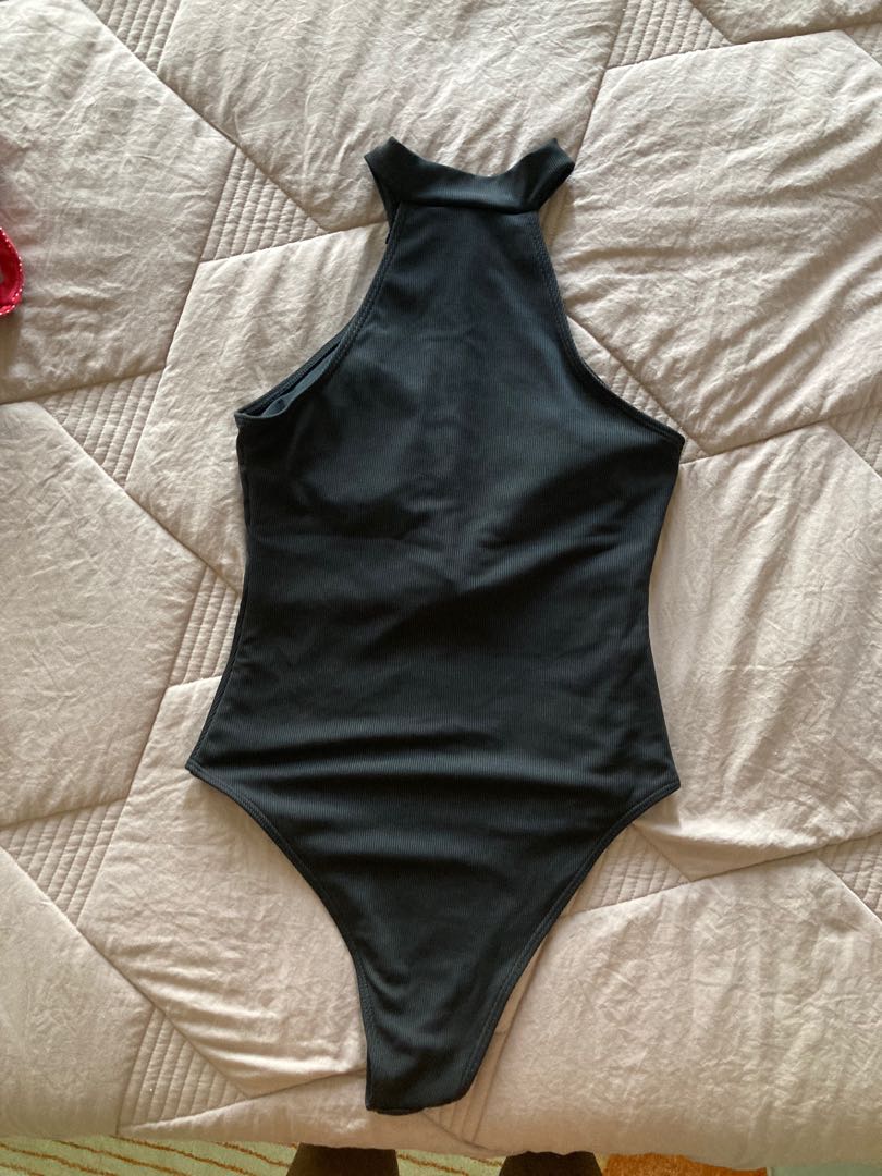 Black One Piece Shein Swimsuit, Women's Fashion, Swimwear, Bikinis