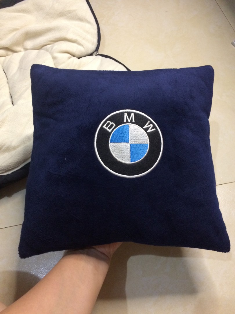 BMW Pillow with blanket inside Furniture Home Living Bedding