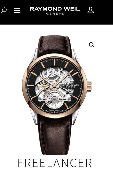 BNIB Raymond Weil Freelancer Skeleton