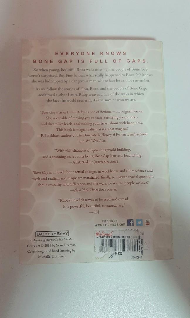 Bone Gap by Laura Ruby, Hobbies & Toys, Books & Magazines, Fiction