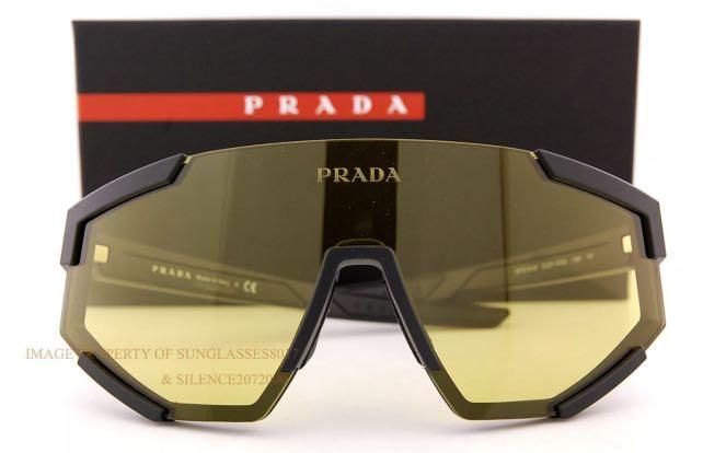 Brand New Prada Sport Linea Rossa Sunglasses PS 04WS DG0 04Q Black  Rubber/Yellow, Men's Fashion, Watches & Accessories, Sunglasses & Eyewear  on Carousell