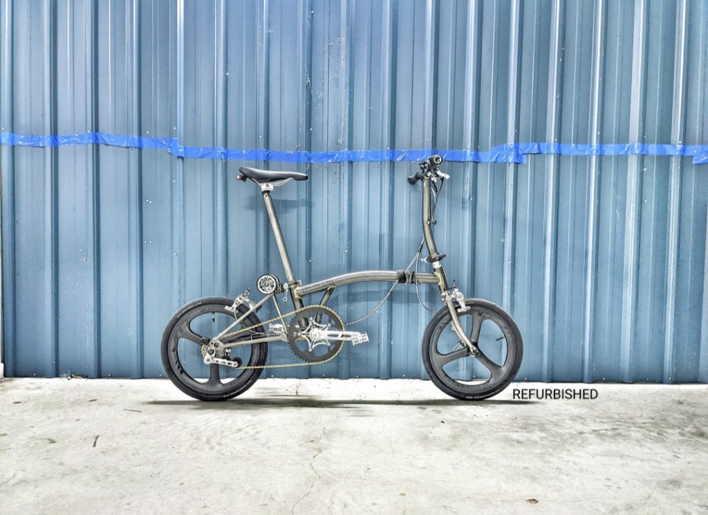 Brompton titanium shop raw lacquer