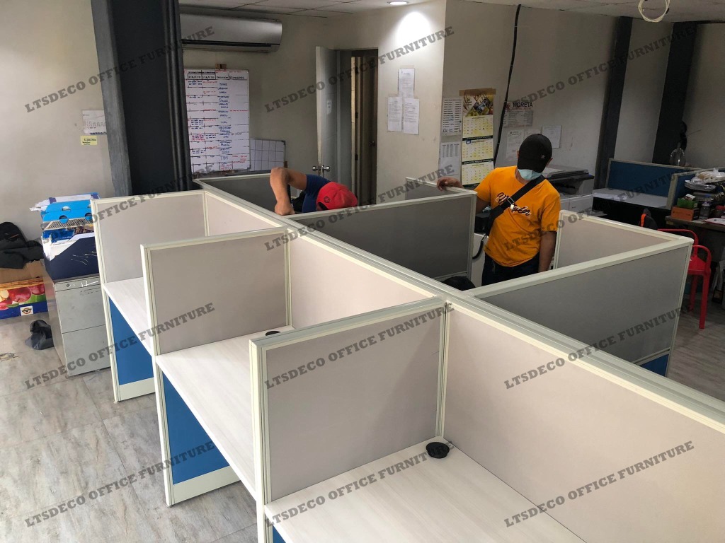 CALL CENTER TYPE WORKSTATION TABLE OFFICE PARTITIONS, Furniture & Home ...