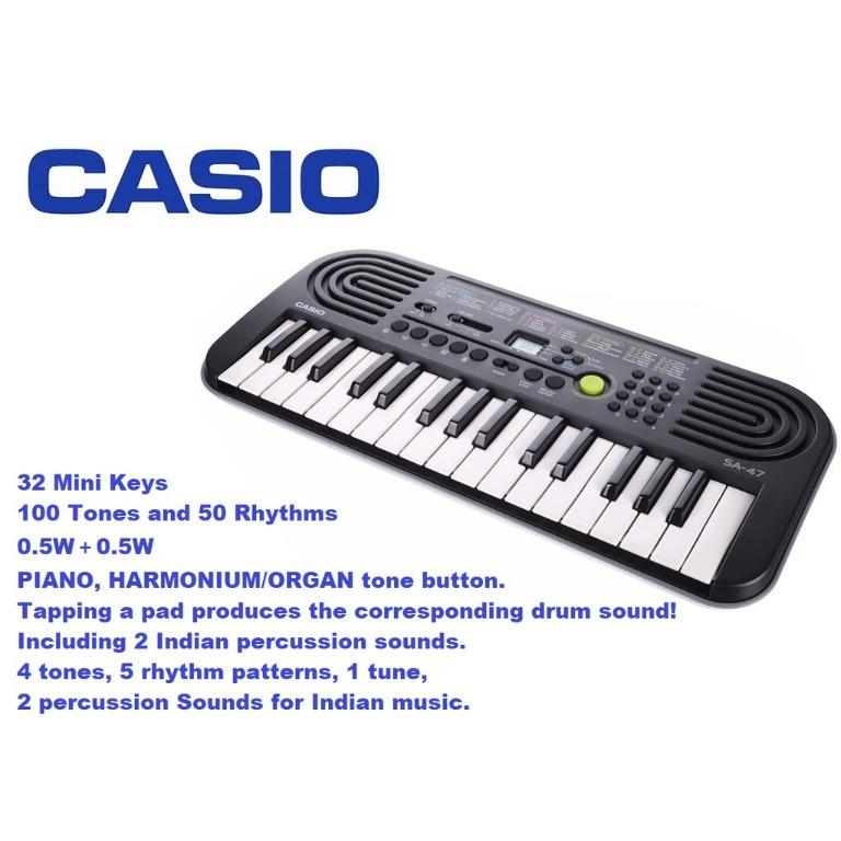 Casio SA 47 Grey 32 Mini Keys Portable Small Mini Digital