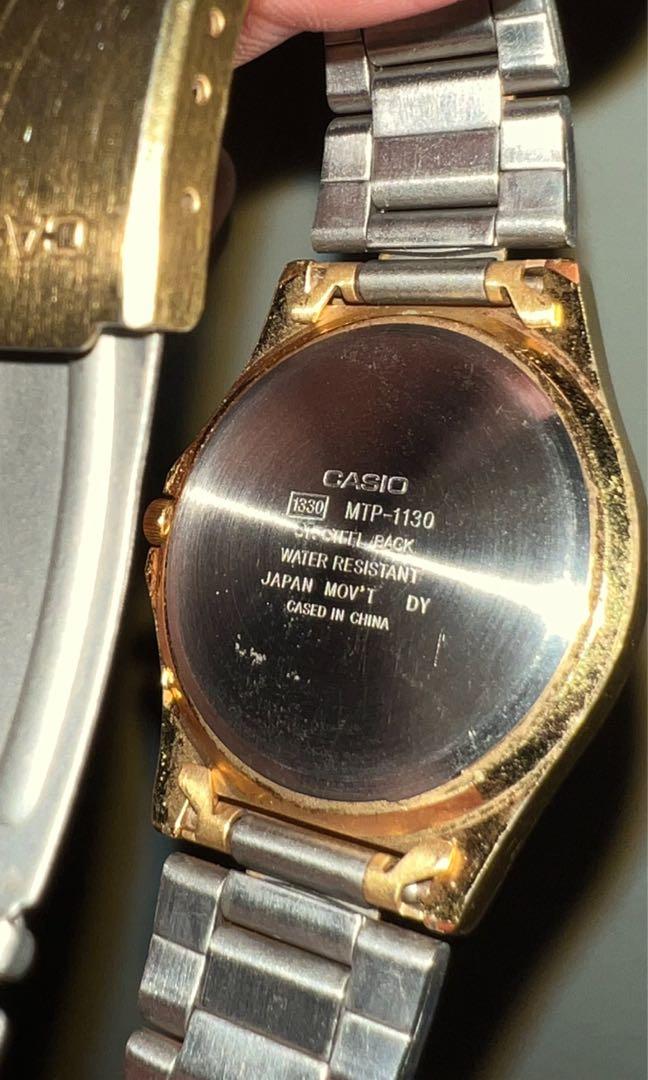 Casio Watch MTP-1130 White Face, Luxury, Watches on Carousell