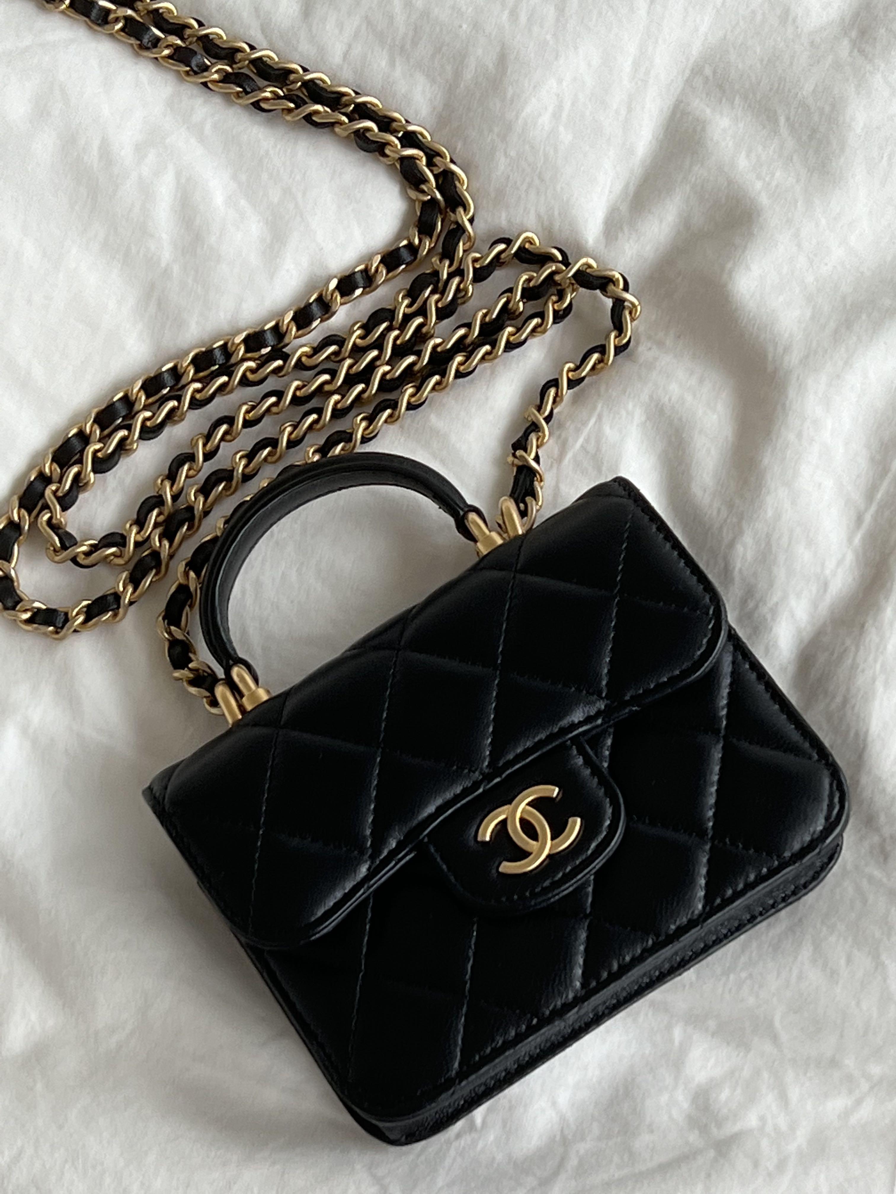 🖤🔥Chanel 21A Flap Coin Purse with Chain, Luxury, Bags & Wallets