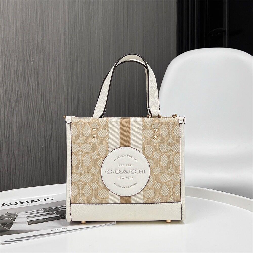 Coach tote discount bag white