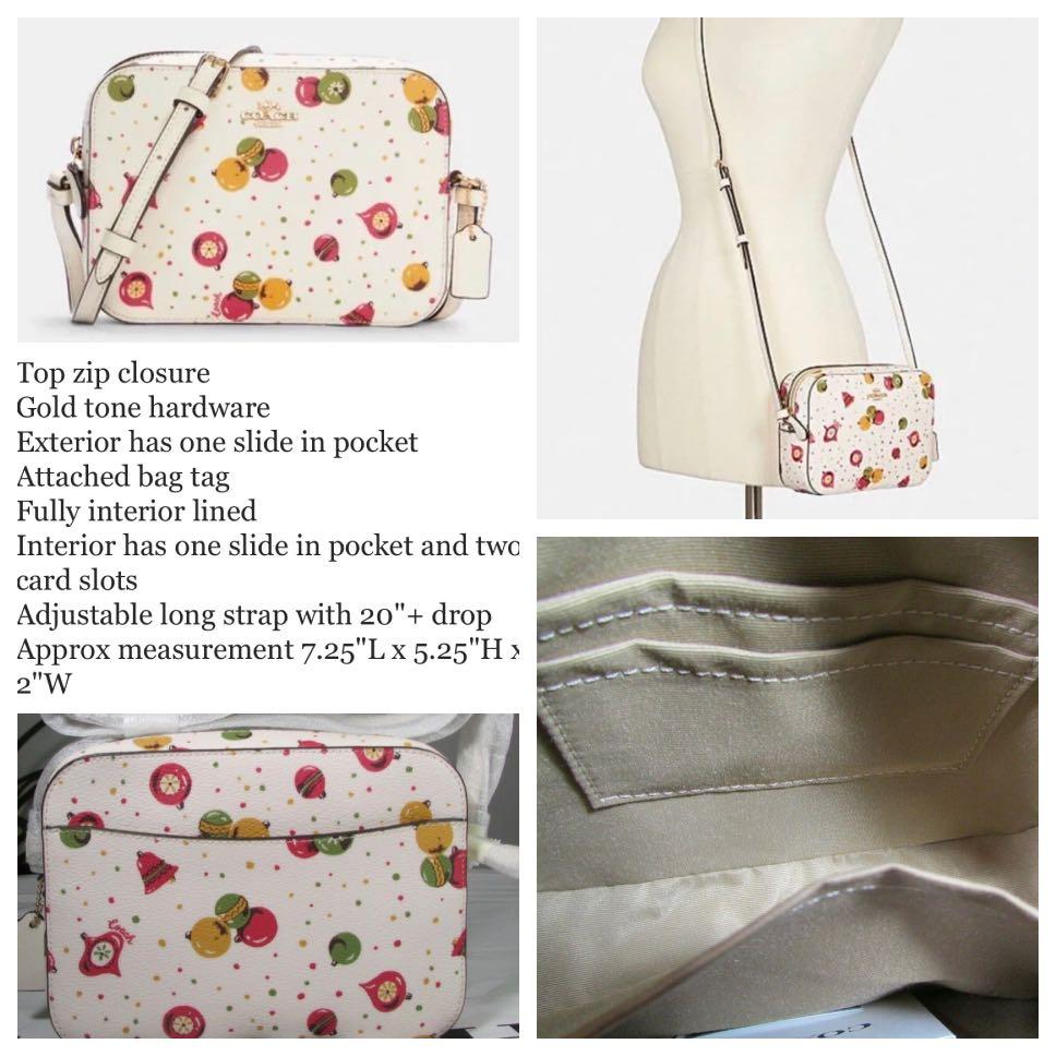 Coach mini camera bag butterfly print top