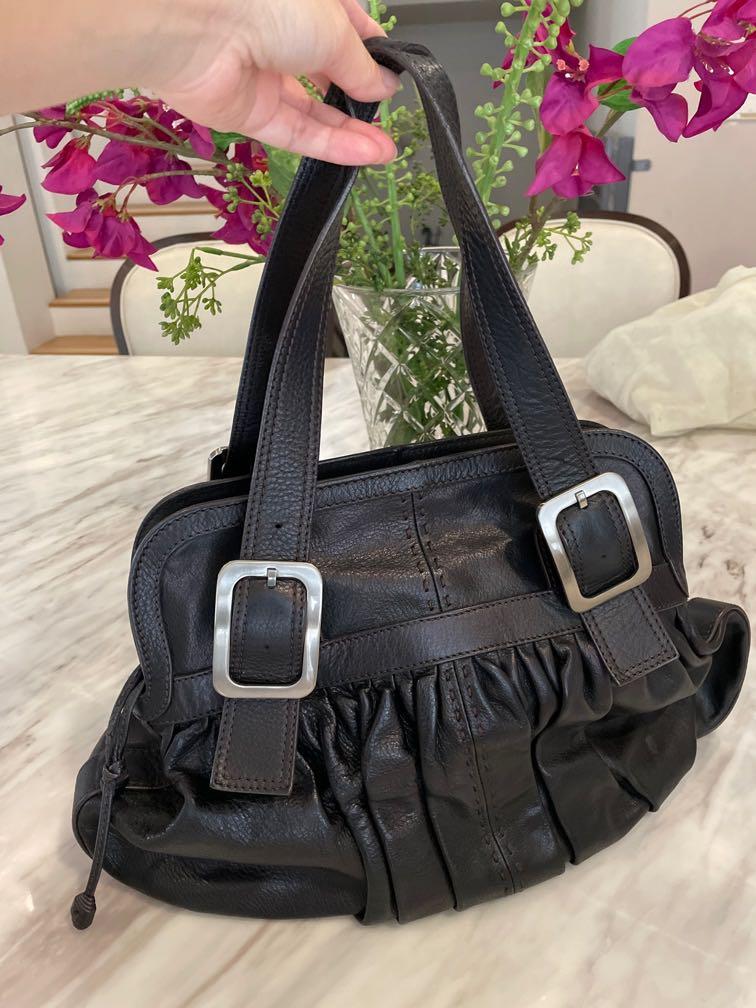 Cole Haan Black Leather Bag Women s Fashion Bags Wallets
