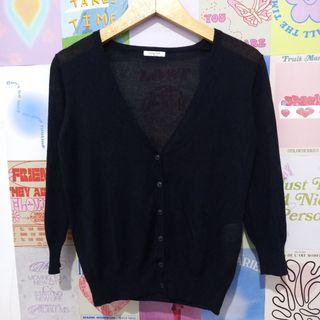 Comfort Basic Cardigan Black