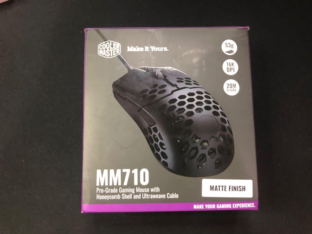 Cooler Master MM710 (Category: Mouse & Mousepads) located in Paranaque City. Submitted by migs. (Listing ID 1153142264, Image 1). Description: Cooler Master MM710 - For sale only - 100% working no issues - bough from Softbox Solutions - complete box - extra standard skates not used - installed tiger skates - extra tiger skates included for FREE - shine on the right side (see photo) - may dumi sa cable due to usage (see photo) Pickup only Location