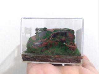 Customized diorama of Tomica diecast cars 1/64 scale