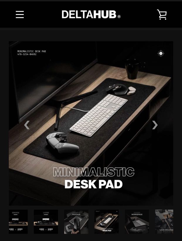 Deltahub Minimalist Desk Pad (Large), Computers & Tech, Parts