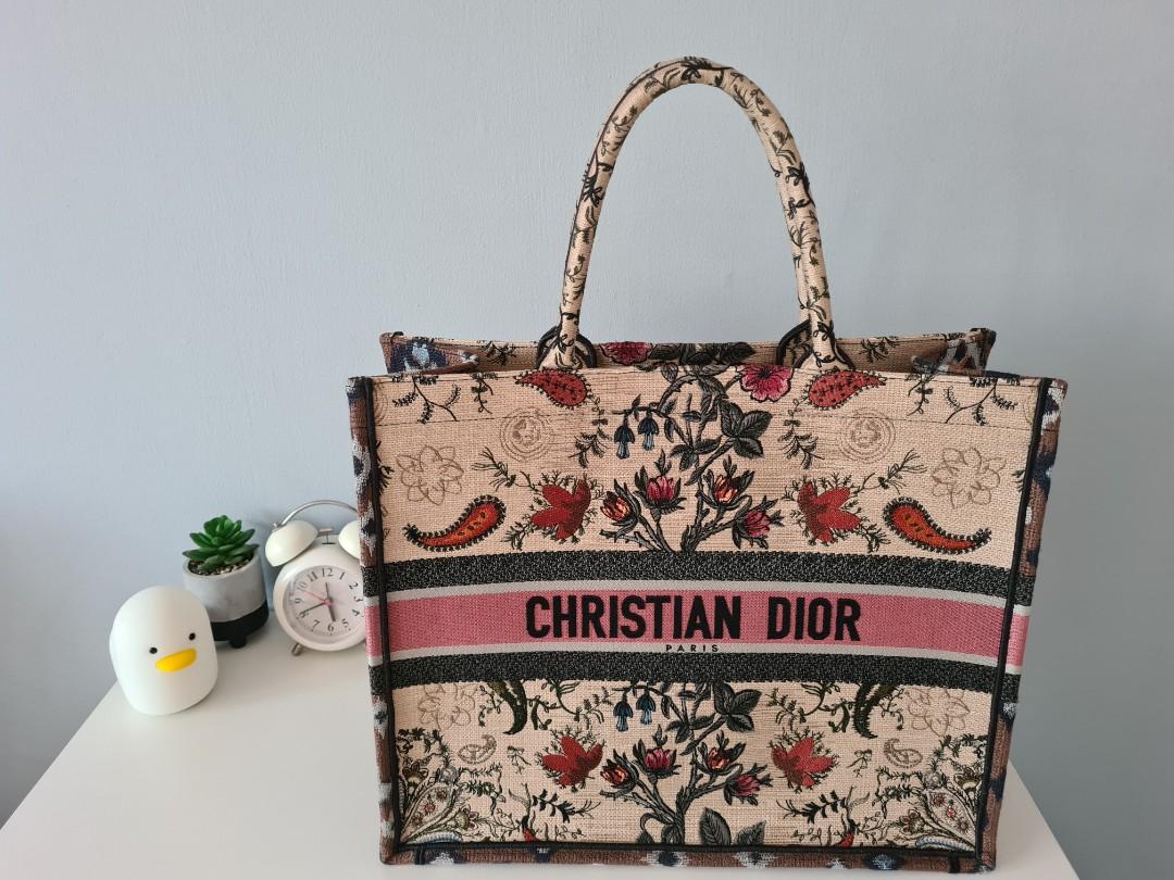 Christian dior floral book tote outlet