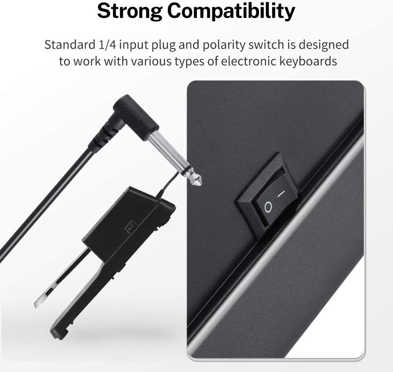 Donner DK1 Sustain Pedal with Donner DKA20 Keyboard Amplifier 20 Watt