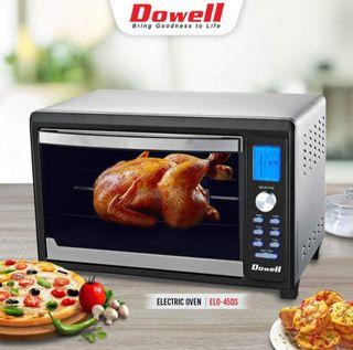 Dowell ELO-45DS Convection and Rotisserie Function Electric Oven 45L for baking, Toast, Bagel, Pizza, Cake, Meat/Fish, Cookies, Chicken, Slow Baking, Bread, Pizza, Keep Warm, Defrost, Ferment