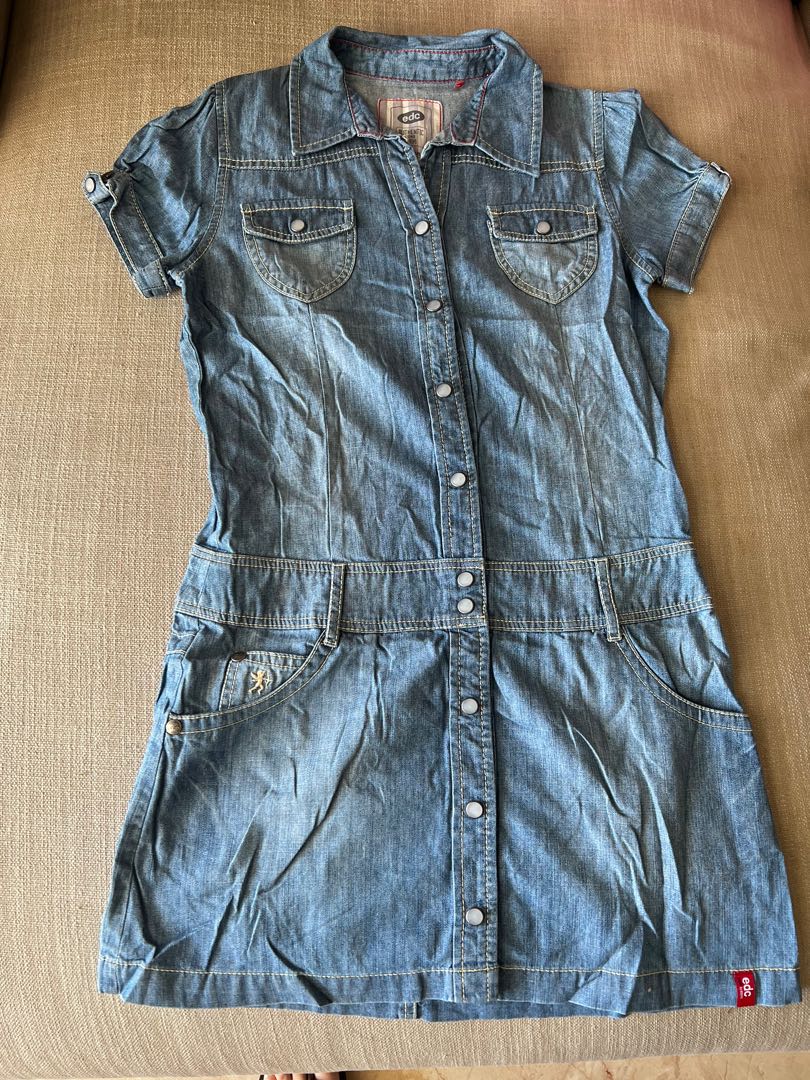 EDC denim dress short), Babies Kids, Babies Kids Fashion on