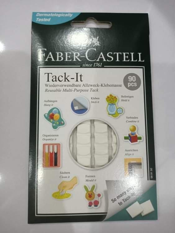 Faber Castell Tack It White 90s (Category: Stationery & School Supplies) located in Quezon City. Submitted by second_zone (Listing ID 1153052693, Image 1). Description: Tack It White 90s .
