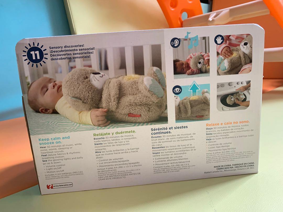 Fisher Price Otter Breathing Belly Bedtime Soothe, Bayi & Anak, Mainan