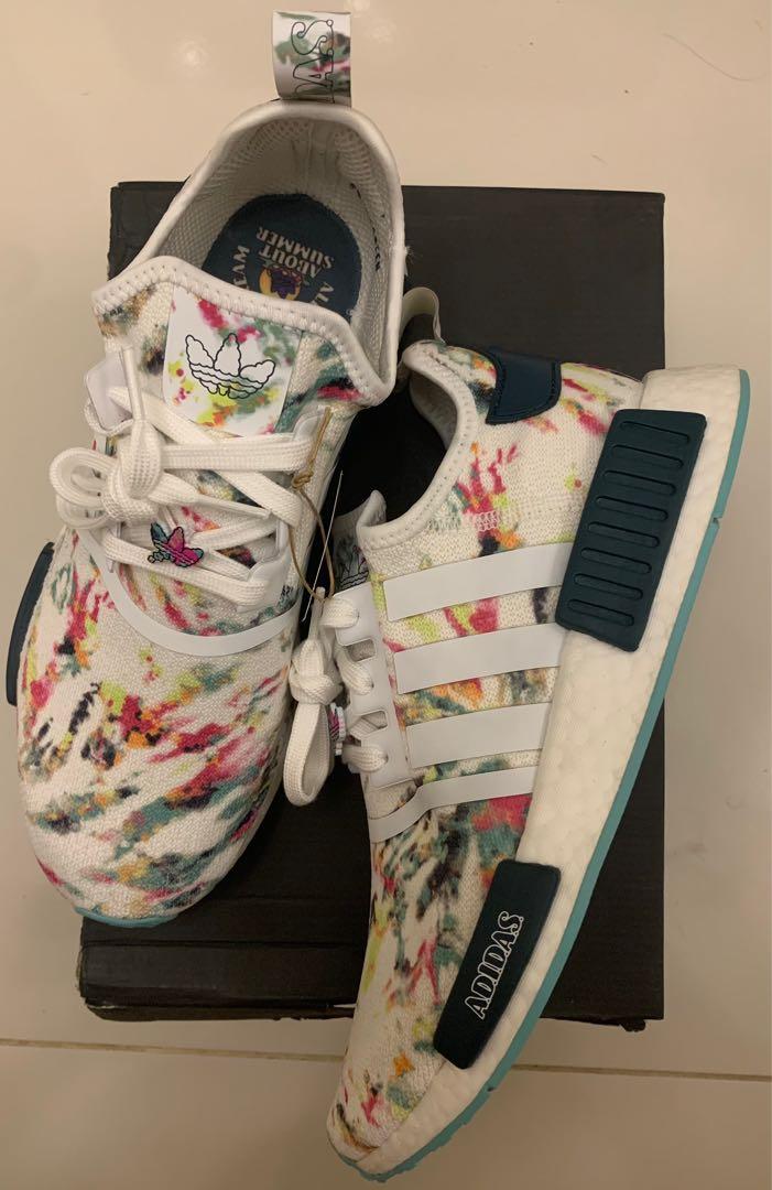 For Sale: Adidas NMD R1 “Tie Dye Acid Mint” Size US9.5 Mens, Men's Fashion,  Footwear, Sneakers on Carousell