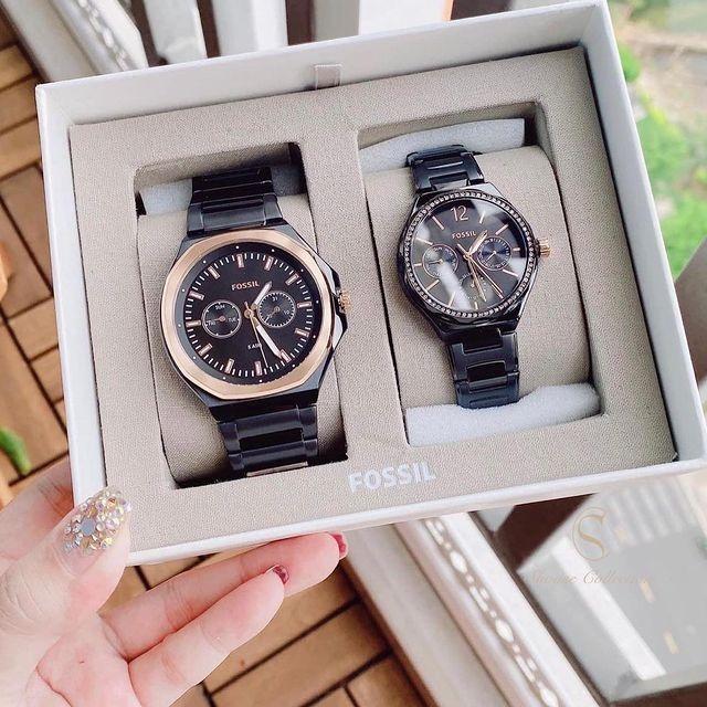 Fossil black stainless steel discount strap