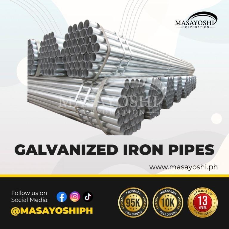 GI Pipes 3", Galvanized Iron Pipes Sched 20, G.I. Pipes, Steel Pipe