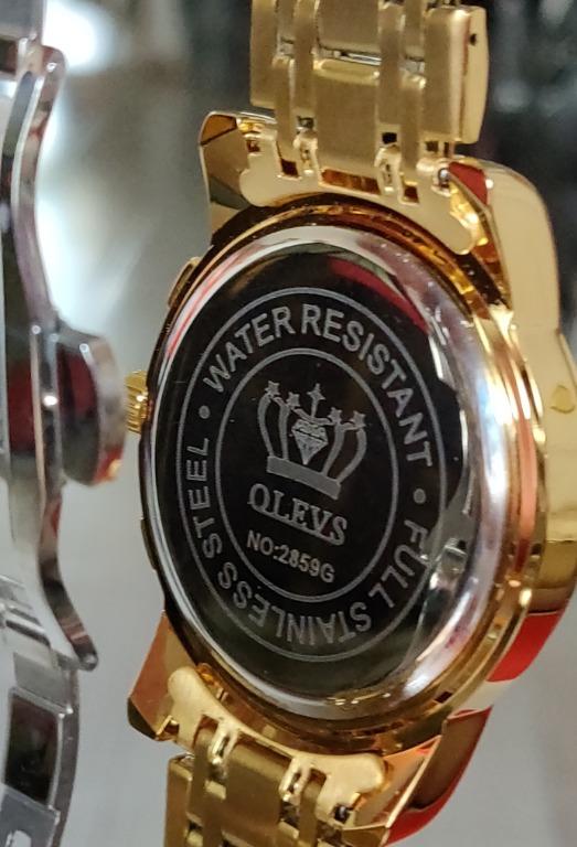 Gold Classic Fashion Men Quartz watch Luxury Watches on Carousell