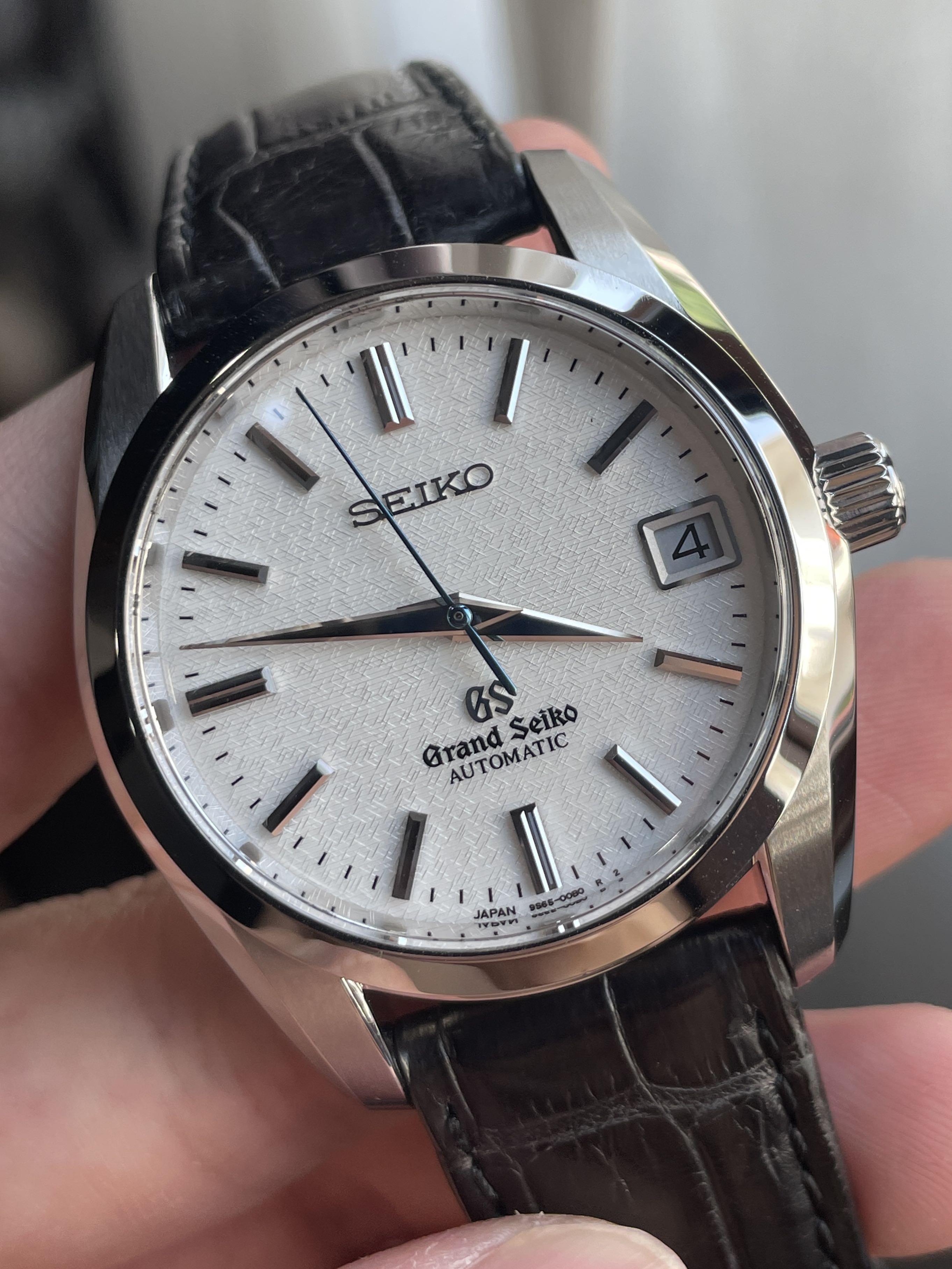 Grand Seiko Sbgr087 rain dial, Luxury, Watches on Carousell