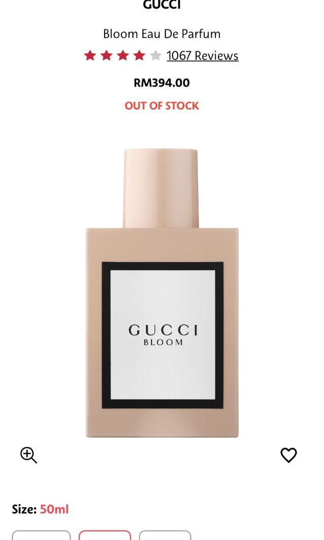 ORIGINAL GUCCI BLOOM FROM SEPHORA ONLINE, Beauty \u0026 Personal Care, Fragrance  \u0026 Deodorants on Carousell