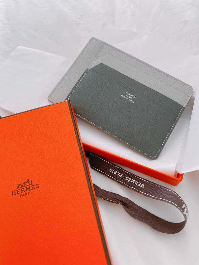 Hermes City 8CC Card Holder Etoupe Evercolor Leather in 2023