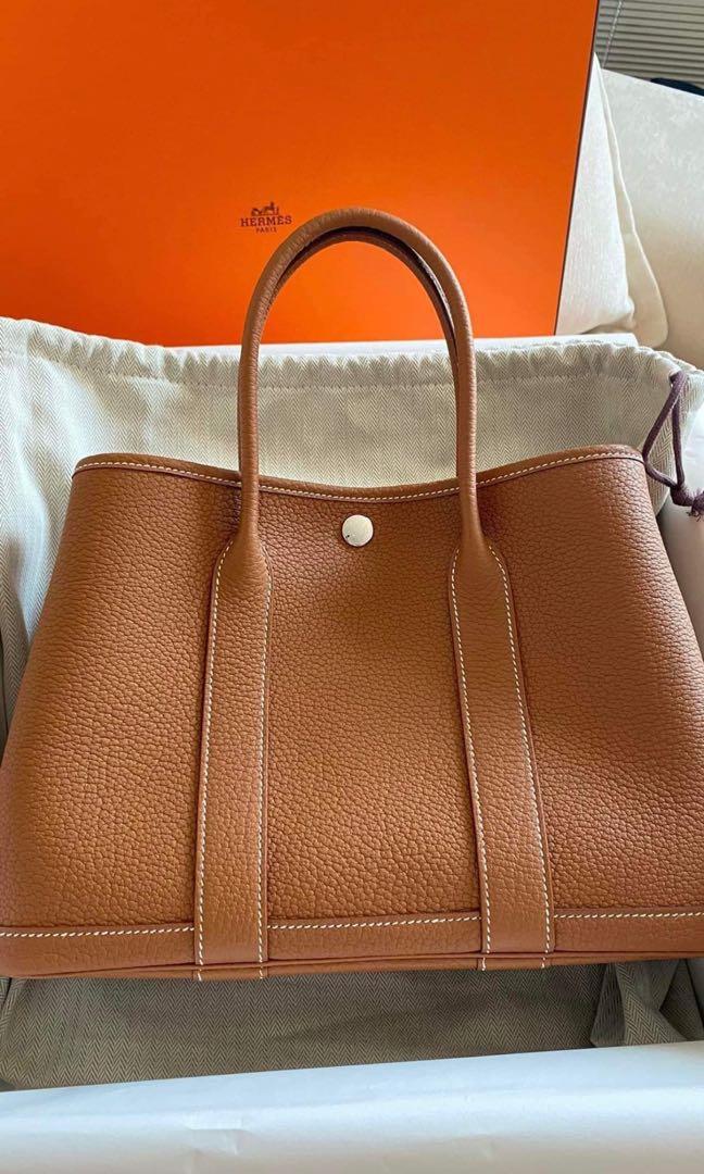 Hermes GP 30 / Hermes garden party 30 gold negonda # T, Luxury, Bags &  Wallets on Carousell