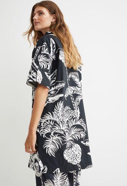 Cotton twill dress h&m shop
