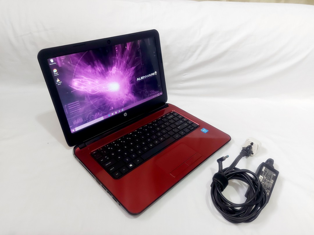HP 14 Glossy Red Intel Celeron N2840 4th Gen 2GB Ram DDR3L 500GB HDD 14 ...