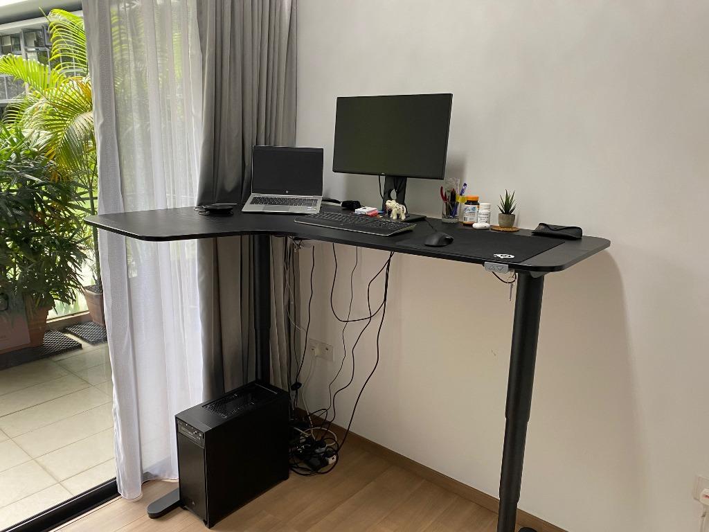 Ikea Bekant Corner Desk Electric Stand Up, Furniture & Home Living