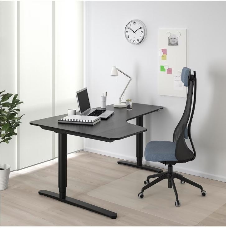 Ikea Bekant Corner Desk Electric Stand Up, Furniture & Home Living