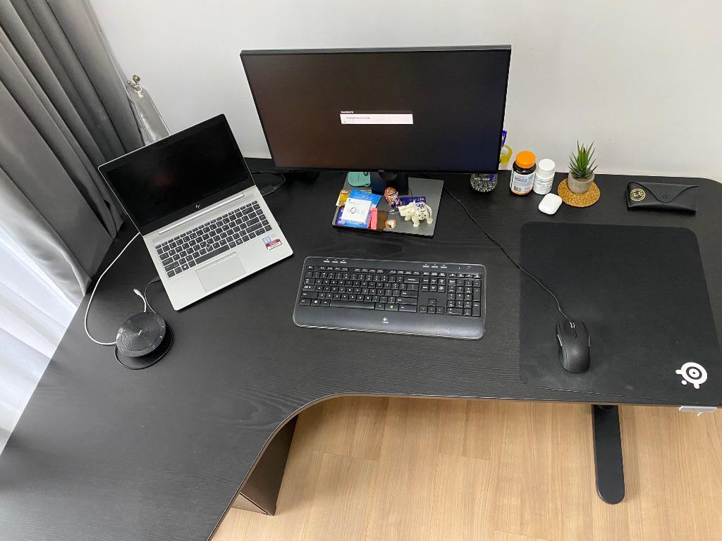 Ikea Bekant Corner Desk Electric Stand Up, Furniture & Home Living