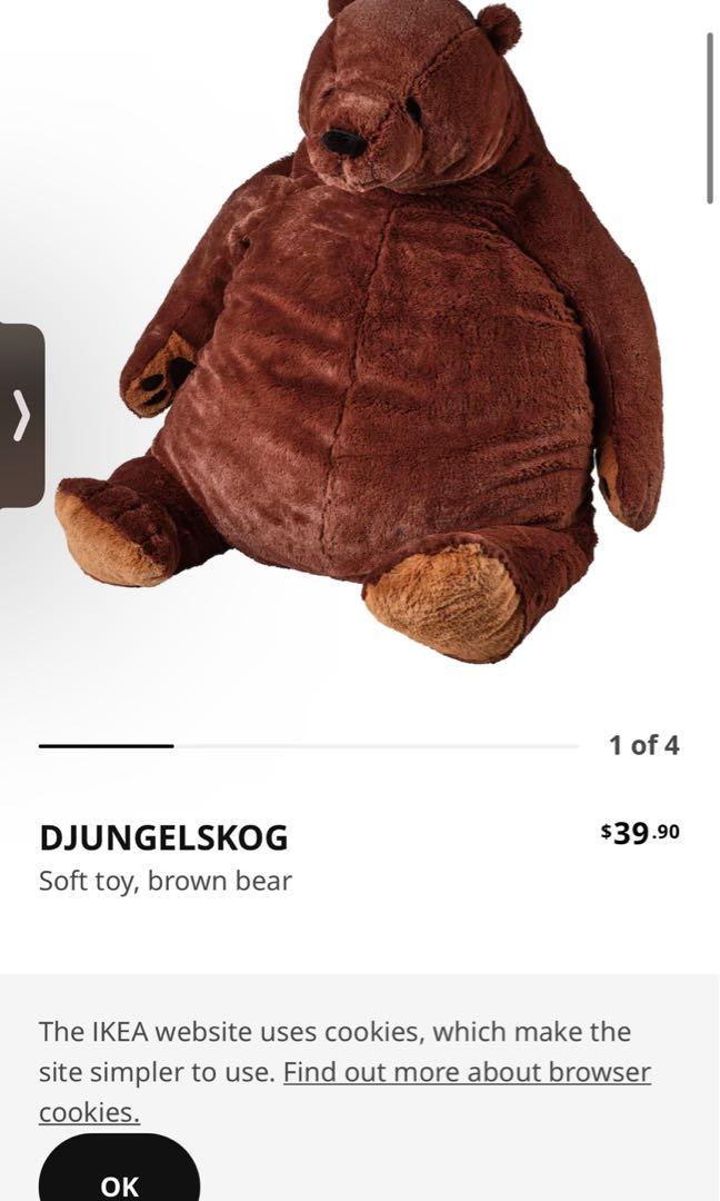 Ikea brown bear outlet