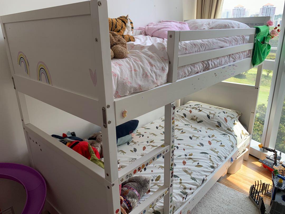 IKEA Norddal Bunk Beds, Furniture & Home Living, Furniture, Bed Frames