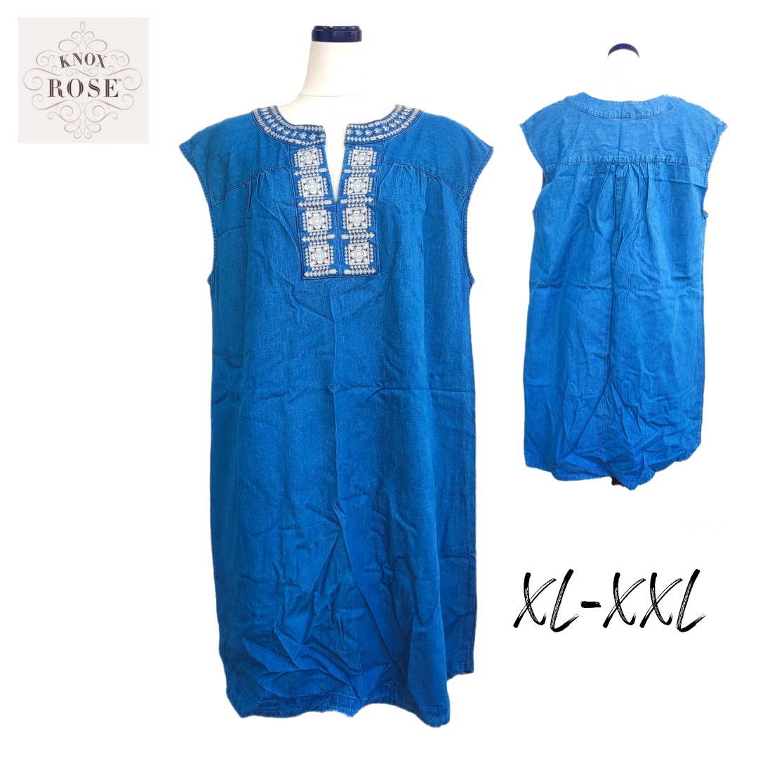 Knox Rose Maong Dress Fit to XL-XXL 