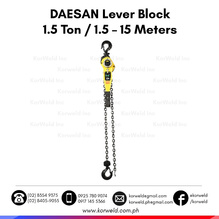 Lever Block 1.5 Ton, Commercial & Industrial, Construction Tools