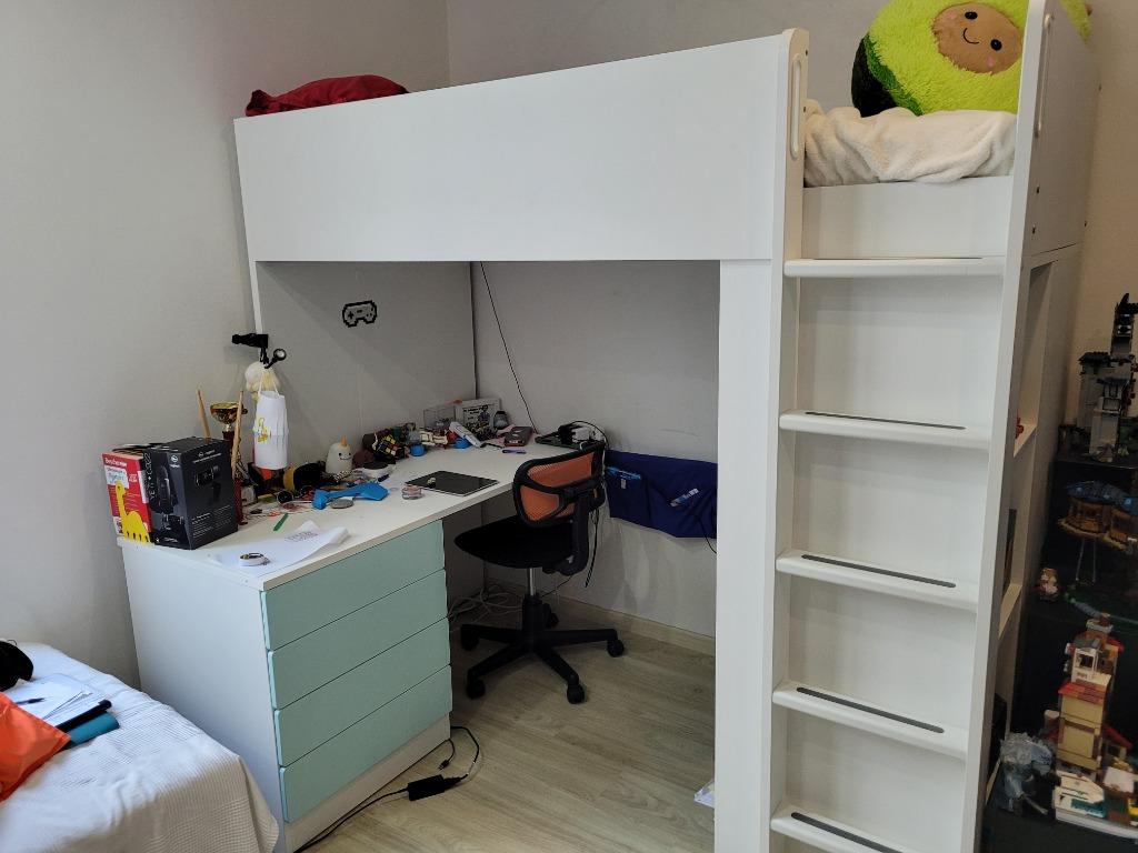 Loft Bed Smastad From Ikea Furniture Home Living Furniture Bed Frames Mattresses On Carousell