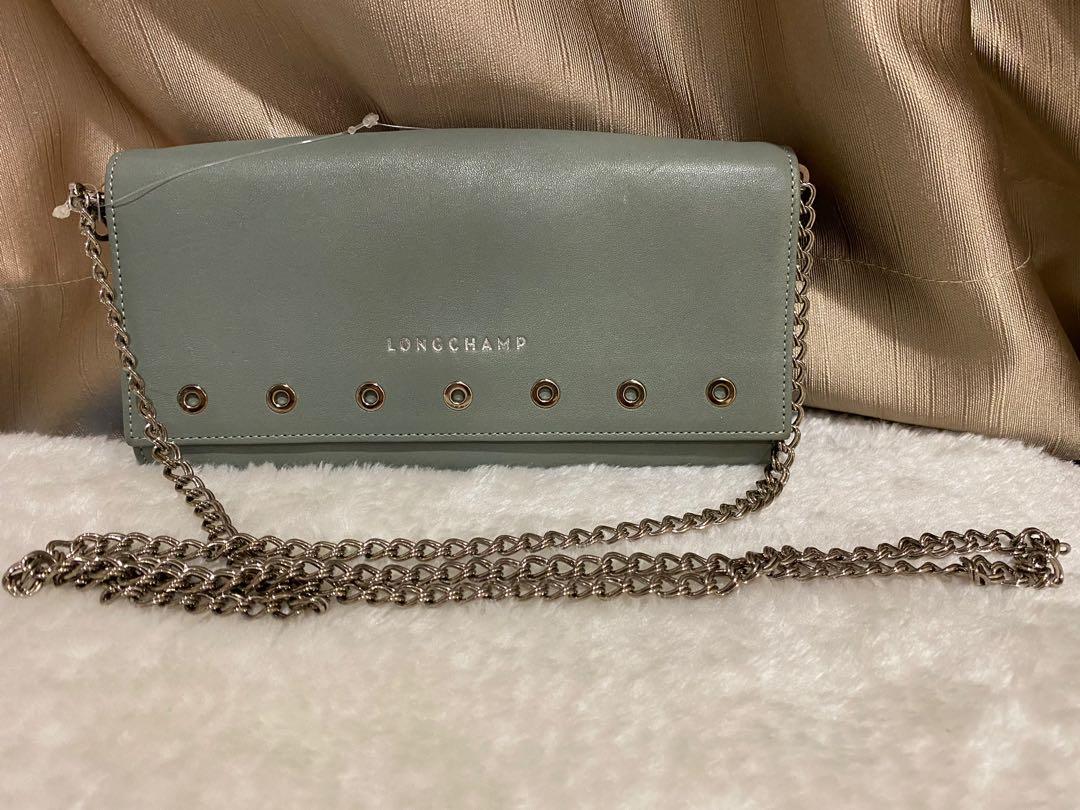 Longchamp Paris Rocks Chain Wallet Women s Fashion Bags Wallets Wallets Card Holders on Carousell