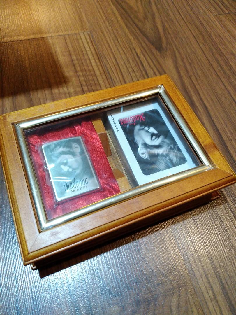 Madonna Zippo Japan Limited Ed Lighter Playing Cards Wooden Box