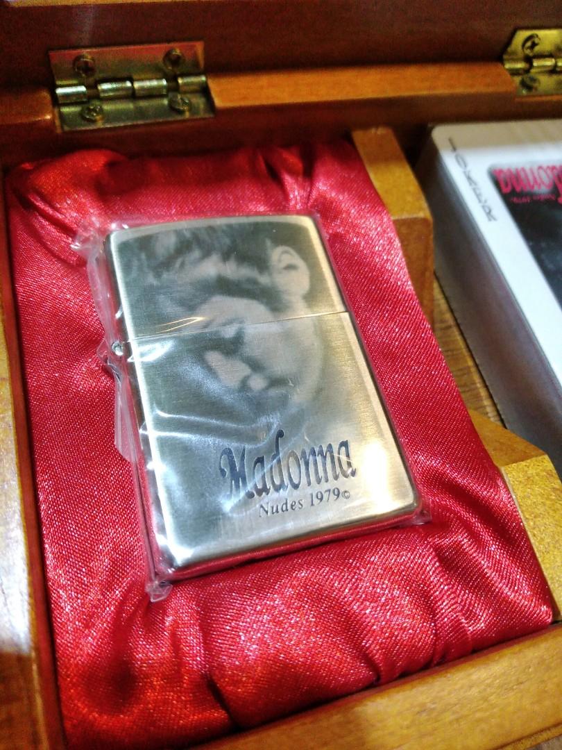 Madonna Zippo Japan Limited Ed Lighter Playing Cards Wooden Box