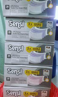 MASKER SENSI 4-PLY EARLOOP ISI 20PCS