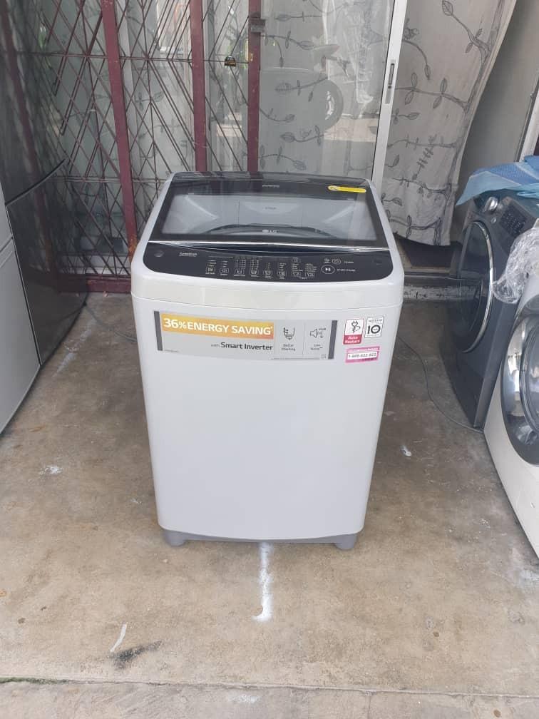 Mesin basuh washing machine LG smart inverter 10.0kg, TV & Home