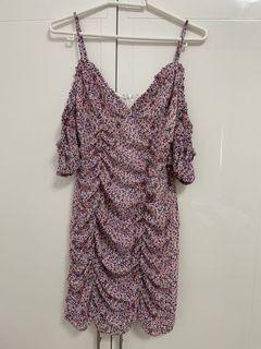 Misguided Floral bodycon dress